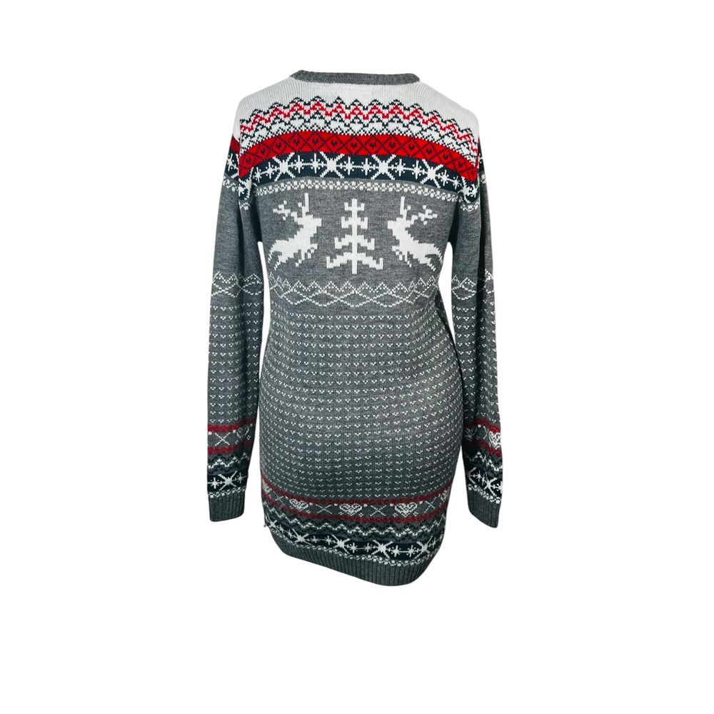 For Girls and Perfect Life Sweater Dress Reindeer Christmas Tree Holiday Warm - Picture 2 of 10